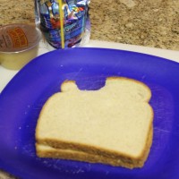 Children making school lunches