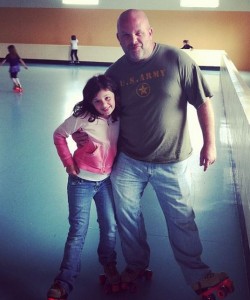 Father Daughter Roller Skating